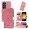 Mobigear Sunflower Samsung Galaxy S24 Ultra Hoesje Bookcase Portemonnee - Roségoud