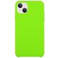 Mobigear Rubber Touch iPhone 15 Plus Siliconen Hoesje Backcover - Lime