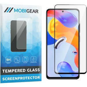 Mobigear Premium Xiaomi Redmi Note 11 Pro 4G Glazen Screenprotector - Case Friendly - Zwart
