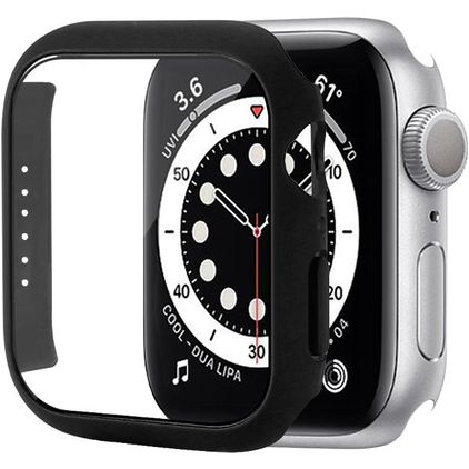 Mobigear Colors Apple Watch - 45 mm Hardcase Hoesje - Zwart