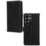 Mobilize Wallet Samsung Galaxy S25 Ultra Hoesje Echt Leer Bookcase Portemonnee - Zwart