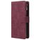 Mobigear Zipper Samsung Galaxy A71 Hoesje Bookcase Portemonnee - Rood