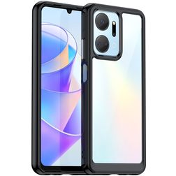 Mobigear Crystal HONOR X7A Hoesje Hardcase Backcover - Zwart