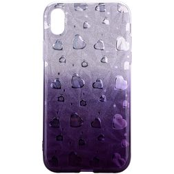 Mobigear Design iPhone XS Max Hoesje Flexibel TPU Backcover - Grijs