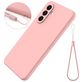 Mobigear Rubber Touch Samsung Galaxy A56 Siliconen Hoesje Backcover - Roze