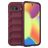 Mobigear Bumpy Google Pixel 10a Hoesje Flexibel TPU Backcover - Wine Red