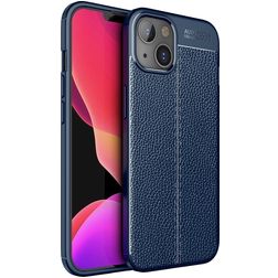 Mobigear Luxury iPhone 14 Plus Hoesje Flexibel TPU Backcover - Blauw