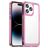 Mobigear Crystal iPhone 14 Pro Hoesje Hardcase Backcover - Transparant / Magenta