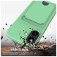 Mobigear Lanyard Card iPhone 17 Siliconen Hoesje met koord en Pasjeshouder - Groen
