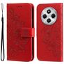 Mobigear Flowers Xiaomi Redmi 14C Hoesje Bookcase Portemonnee - Rood