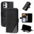 Mobigear Rhombus iPhone 12 Mini Hoesje Bookcase Portemonnee - Zwart