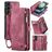 Caseme 008 Samsung Galaxy S23 FE Hoesje Uitneembare 2in1 Bookcase Portemonnee - Rood