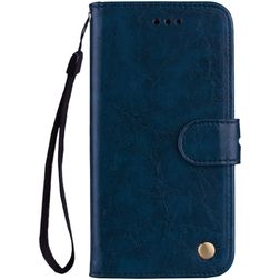 Mobigear Wallet Samsung Galaxy A8 (2018) Hoesje Bookcase Portemonnee - Blauw