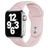 Mobigear Sport Flowers Siliconen Apple Watch Bandje Druksluiting - 49/46/45/44 mm - Pastelroze