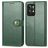 Mobigear Snap Button Realme GT2 Pro Hoesje Bookcase Portemonnee - Groen