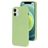 Mobiparts iPhone 12 Mini Siliconen Hoesje Backcover - Pistache Green
