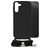 Mobilize Lanyard Gelly Samsung Galaxy A14 Flexibel TPU Hoesje met koord - Zwart
