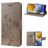 Mobigear Flowers Samsung Galaxy M23 Hoesje Bookcase Portemonnee - Grijs