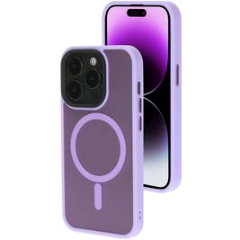 Mobiparts Hardcover iPhone 14 Pro MagSafe Hoesje Hardcase Backcover - Satin Lila