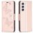 Mobigear Butterfly Samsung Galaxy S23 Hoesje Bookcase Portemonnee - Roségoud