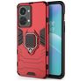 Mobigear Armor Ring OnePlus Nord 2T 5G Hoesje Hardcase Backcover Shockproof met Ringhouder - Rood