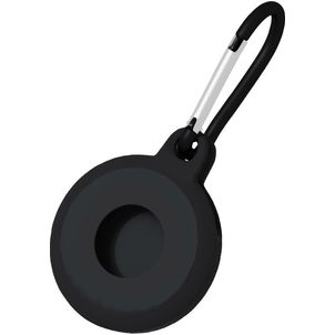 Mobigear Circle Key Apple AirTag Hoesje Flexibel TPU Sleutelhanger - Zwart
