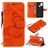 Mobigear Butterfly Samsung Galaxy A21s Hoesje Bookcase Portemonnee - Oranje