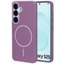 Mobiparts Slim Line Samsung Galaxy S25 MagSafe Hoesje Hardcase Backcover - Imperial Purple