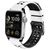 Mobigear Aero Armor Siliconen Apple Watch Bandje Gespsluiting - 49/46/45/44 mm - Zwart / Wit
