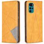 Mobigear Rhombus Slim Motorola Moto G200 5G Hoesje Bookcase - Cognac