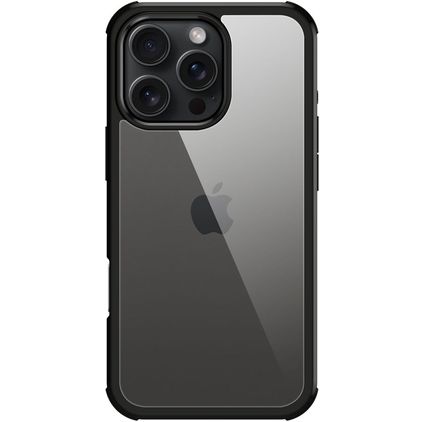 Valenta Full Cover iPhone 16 Pro Hoesje Gehard Glas Backcover Shockproof - Zwart