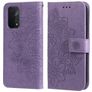 Mobigear Flowers OPPO A74 5G Hoesje Bookcase Portemonnee - Paars