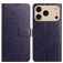 Mobigear Flowers iPhone 17 Pro Max Hoesje Bookcase Portemonnee - Paars