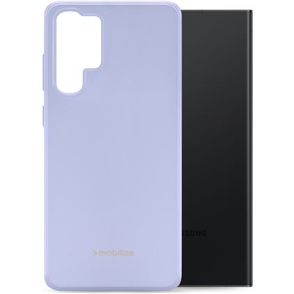 Mobilize Rubber Gelly Samsung Galaxy S23 Ultra Hoesje Flexibel TPU Backcover - Pastel Purple