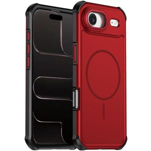 Mobigear Airbag Shockproof iPhone Air MagSafe Hoesje Hardcase Backcover Shockproof - Rood
