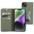 Mobiparts Classic Wallet iPhone 14 Plus Hoesje Bookcase Portemonnee - Stone Green
