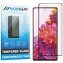 Mobigear Curved Samsung Galaxy S20 FE Glazen Screenprotector - Case Friendly - Zwart