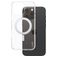 CARE by PanzerGlass Kickstand iPhone 16 Pro Max MagSafe Hoesje Hardcase Backcover met Standaard - Transparant / Zilver