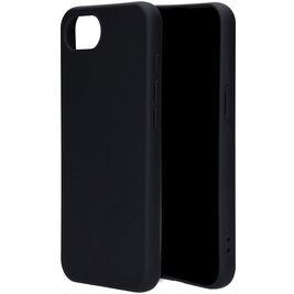 Mobiparts iPhone 16e Siliconen Hoesje Backcover - Zwart Mobiparts iPhone 16e Siliconen Hoesje Backcover - Zwart