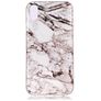 Mobigear Marble iPhone XS Max Hoesje Flexibel TPU Backcover - Wit