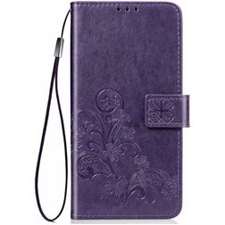 Mobigear Clover Samsung Galaxy S20 Hoesje Bookcase Portemonnee - Paars