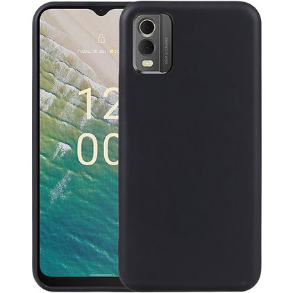 Mobigear Basics Nokia C32 Hoesje Flexibel TPU Backcover - Zwart