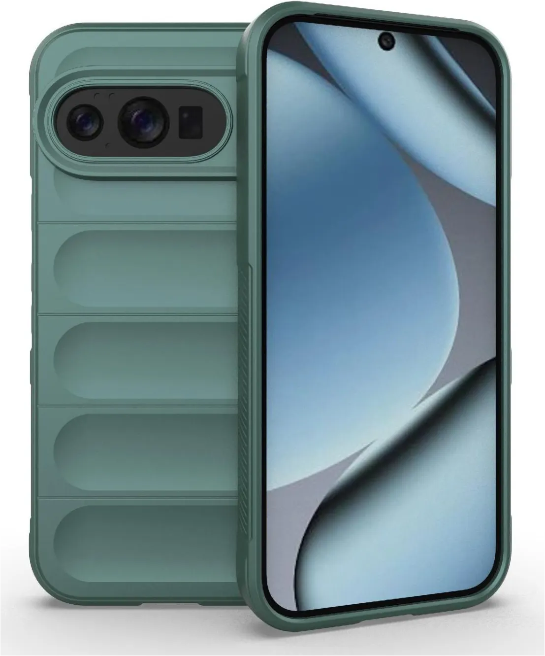 RankOne Hoesje Voor Google Pixel 10 – Siliconen Hoes Met Schijfdesign, Stootvast En Huidvriendelijk, 6.3 Inch, Zwart 3 miniatura