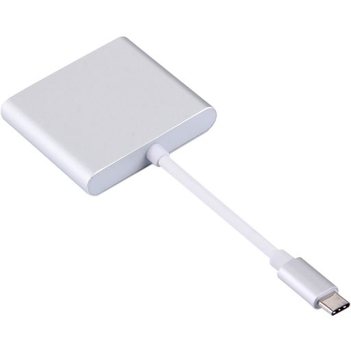 Mobigear USB-C naar HDMI / USB-A / USB-C Hub - Zilver