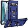 Mobigear Armor Ring Google Pixel 7 Hoesje Hardcase Backcover Shockproof met Ringhouder - Blauw
