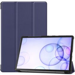 Mobigear Tri-Fold Samsung Galaxy Tab S6 Hoes Bookcase - Donkerblauw