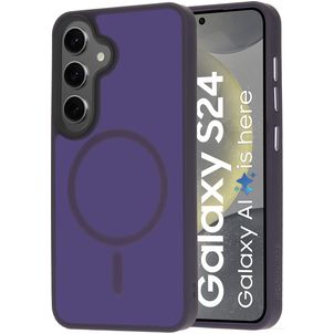 Mobiparts Hardcover Samsung Galaxy S24 MagSafe Hoesje Hardcase Backcover - Satin Purple
