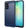 Mobigear Brushed Slim Samsung Galaxy A26 Hoesje Flexibel TPU Backcover - Blauw