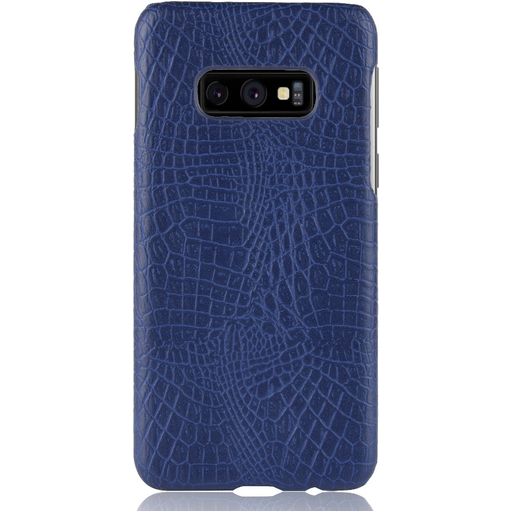 Mobigear Croco Samsung Galaxy S10e Hoesje Hardcase Backcover - Blauw