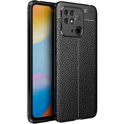 Mobigear Luxury Xiaomi Redmi 10C Hoesje Flexibel TPU Backcover - Zwart